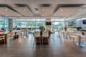 Outdoor banquet area