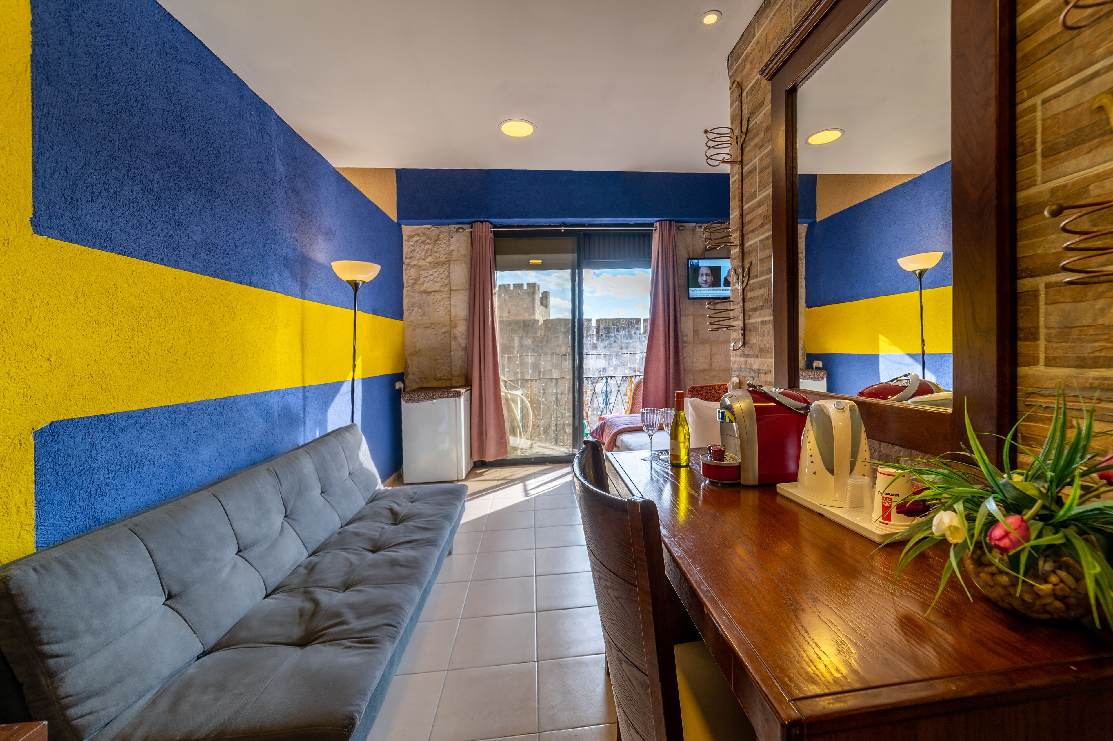 superior double room, balcony, city view | in-room safe, desk, iron/ironing board, free wifi