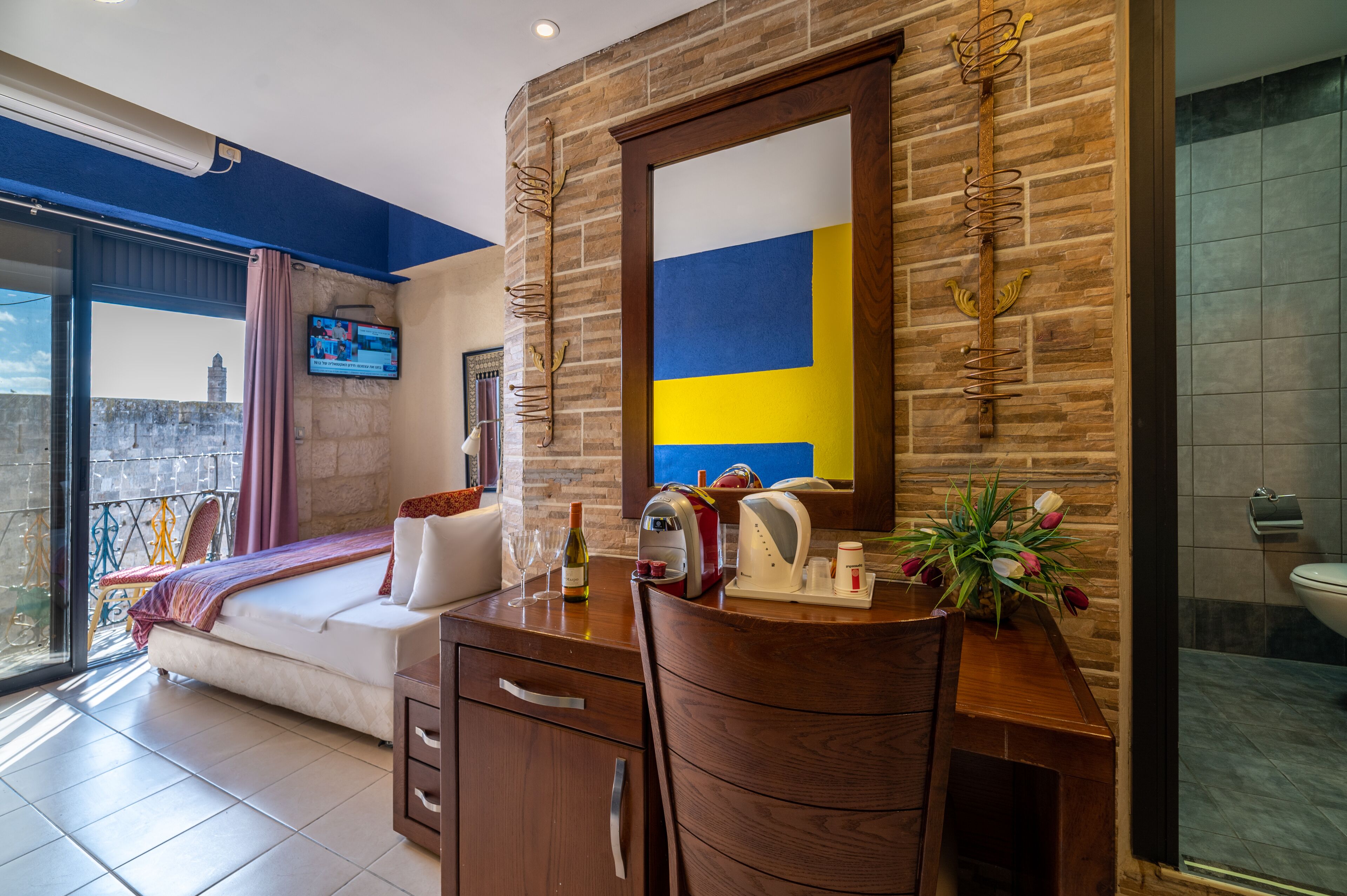 Superior Double Room, Balcony, City View | In-room safe, desk, iron/ironing board, free WiFi