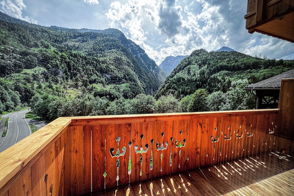 Quarto casal standard, vista para a montanha | Vista da sacada