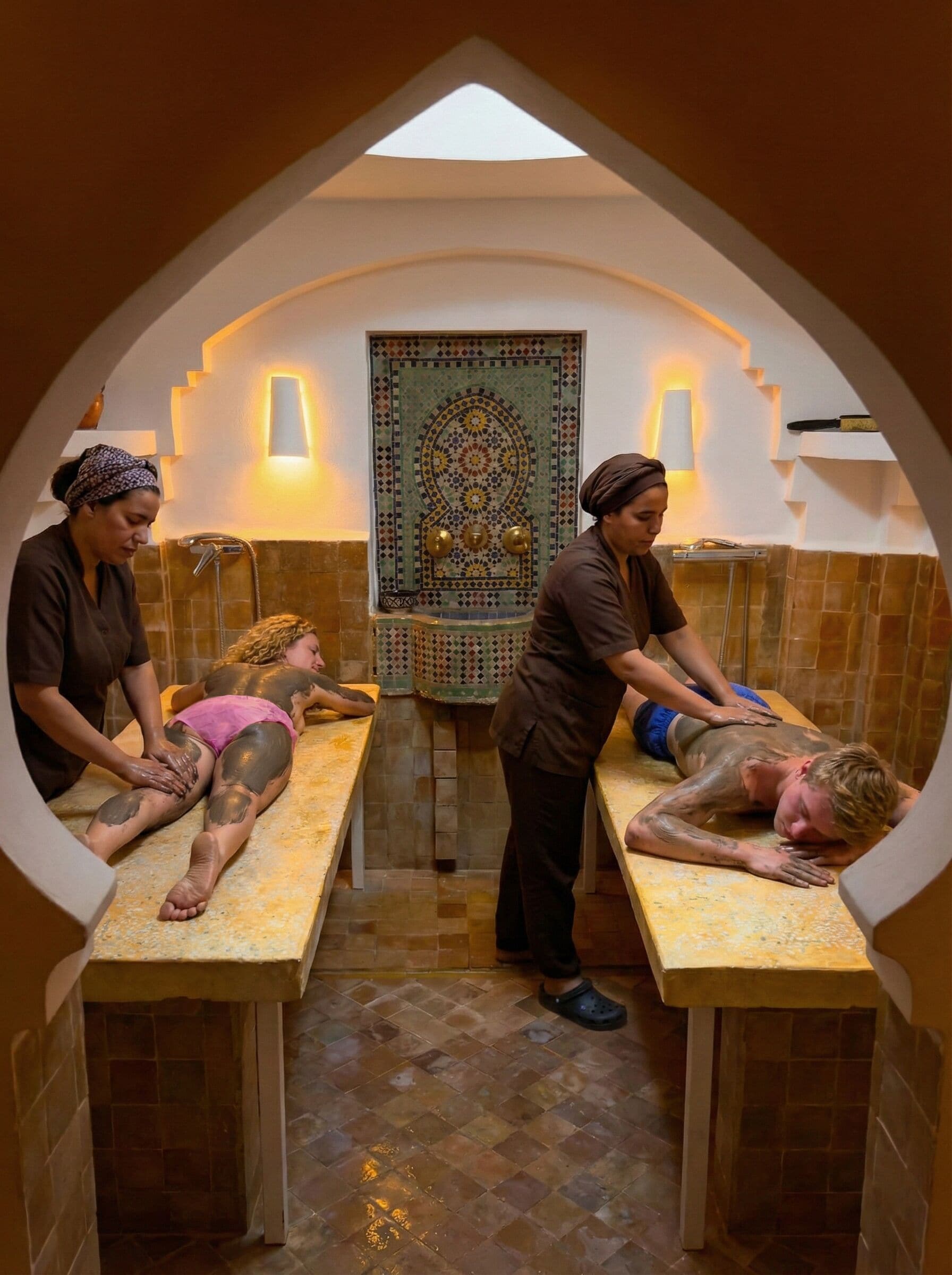 Turkiskt bad/hamam, kroppsbehandlingar och ansiktsbehandlingar