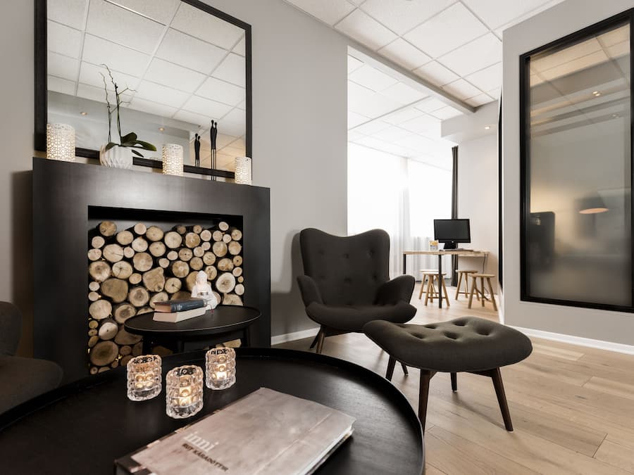 Sala de estar en el lobby