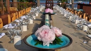Outdoor wedding area - Westwind Inn on the Lake (Trent Lakes)