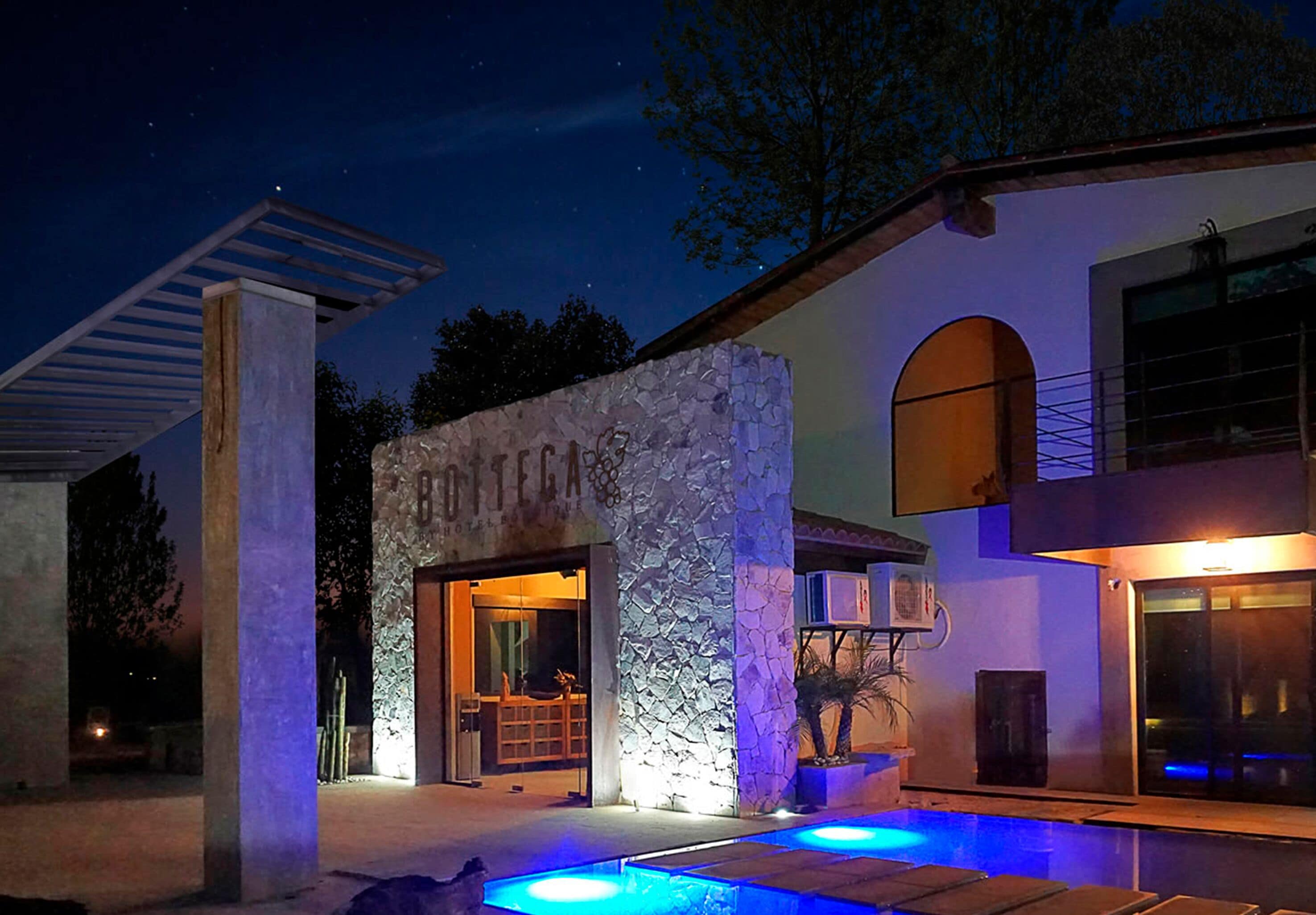 Majoituspaikan julkisivu