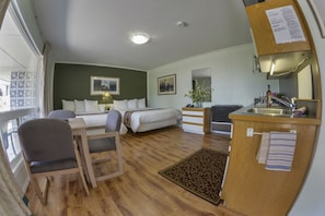 Suite, 2 Queen Beds, Kitchen | Premium bedding, desk, free WiFi, bed sheets