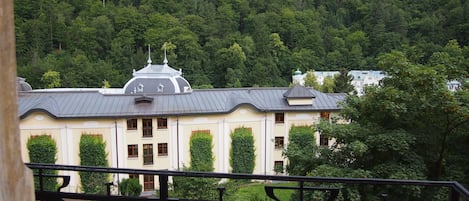 Vue depuis lâhĂ©bergement