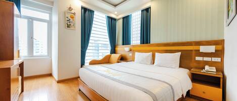 Standard dubbelrum | 1 sovrum, minibar, värdeförvaringsskåp på rummet och skrivbord