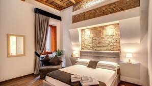 小型套房 (Check-in at Via del Babuino 70) | 意大利 Frette 床单、高档床上用品、羽绒被、加厚床垫