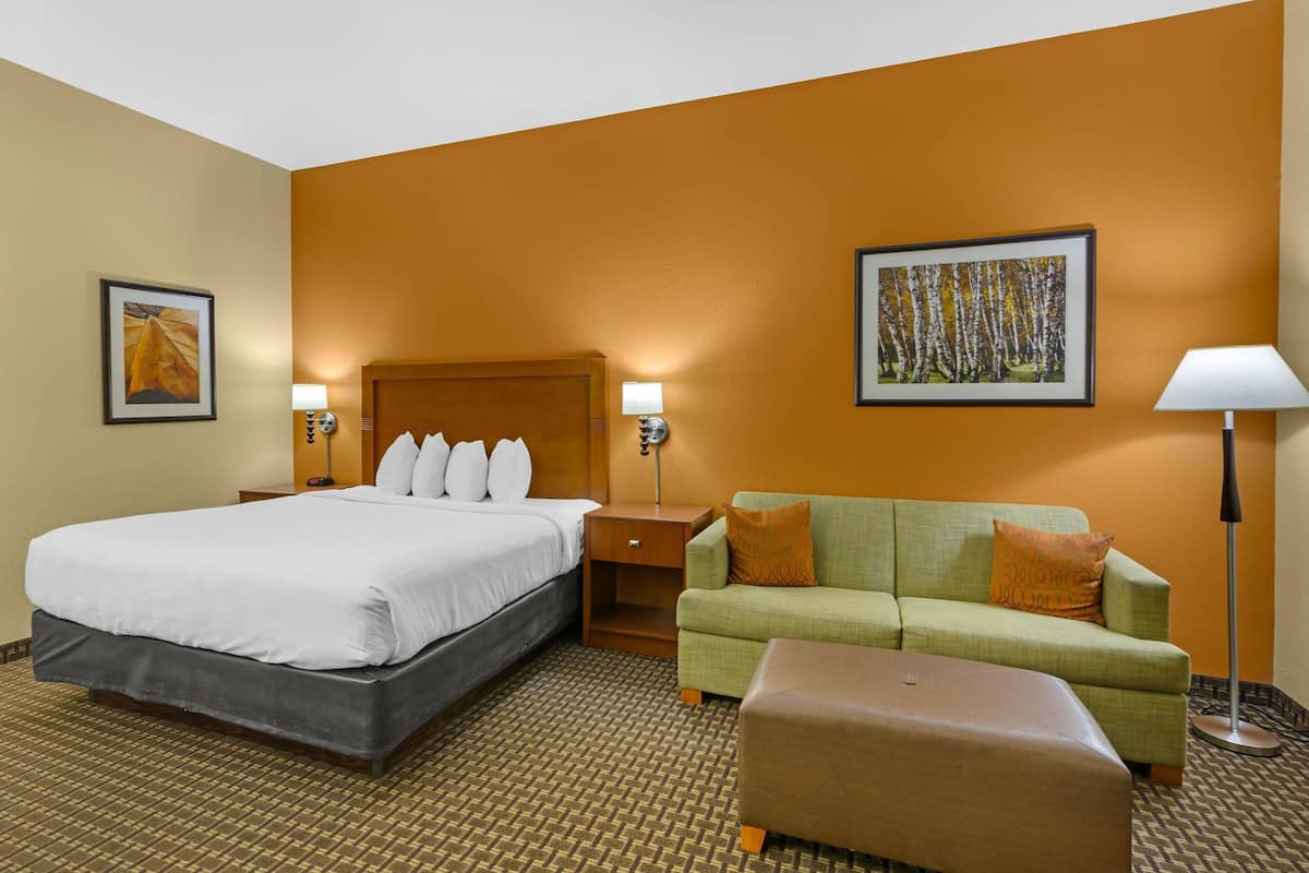Suite, 1 King Bed, Non Smoking | Desk, iron/ironing board, free cribs/infant beds, rollaway beds