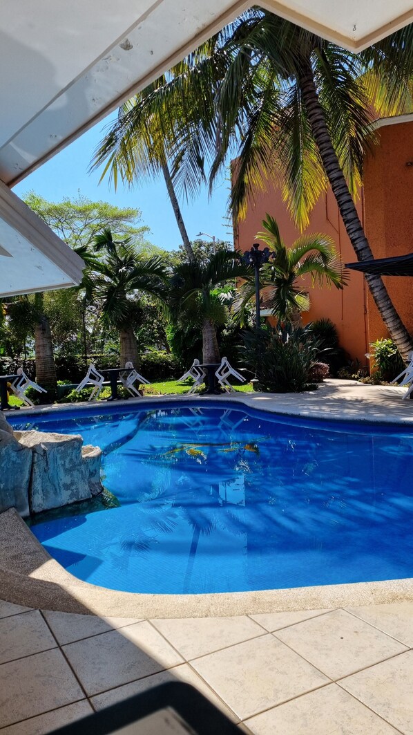 Terrace/patio - Hotel Playa Cristal (Catemaco)