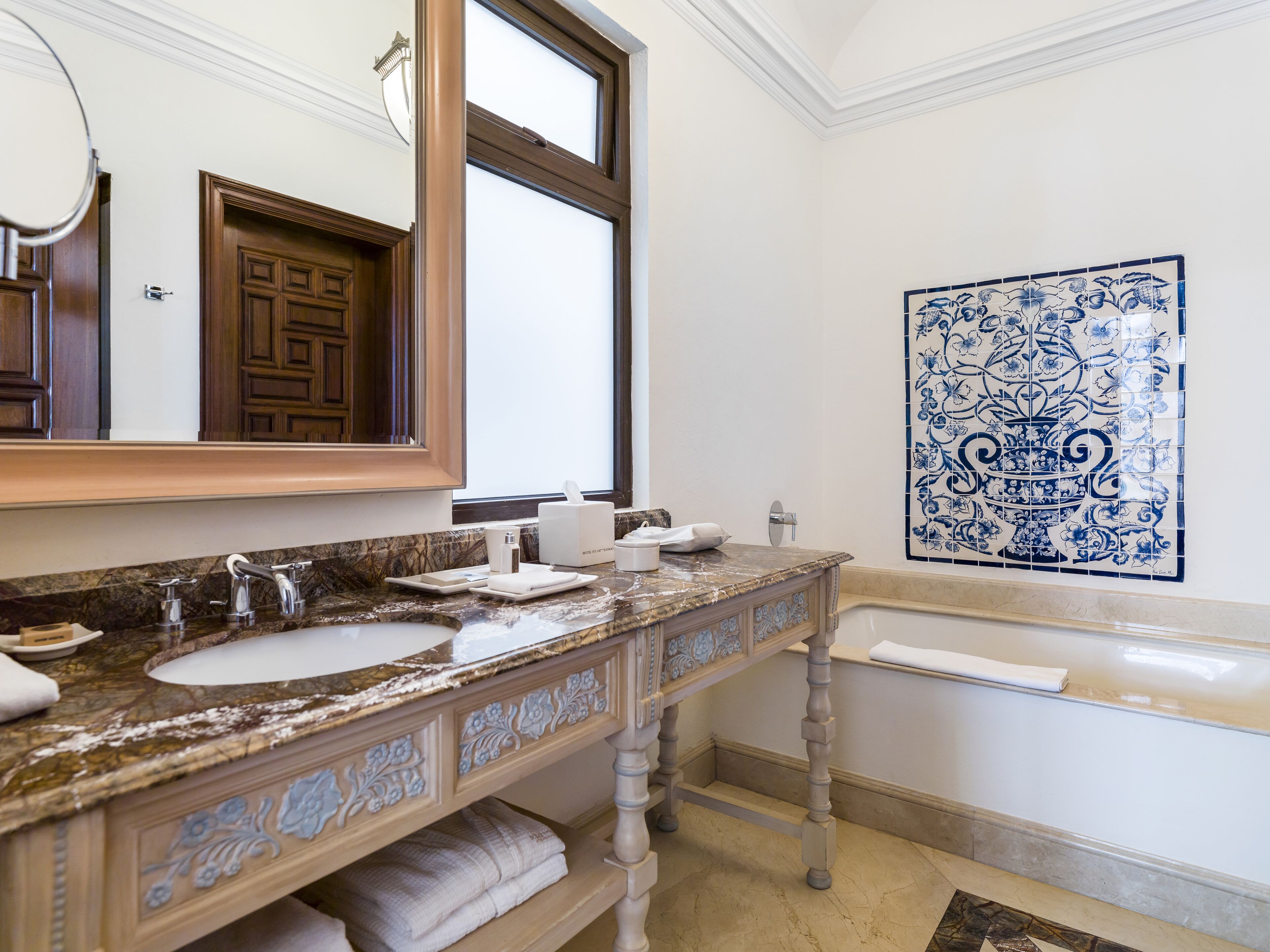 master suite | bathroom | free toiletries, hair dryer, bathrobes, slippers