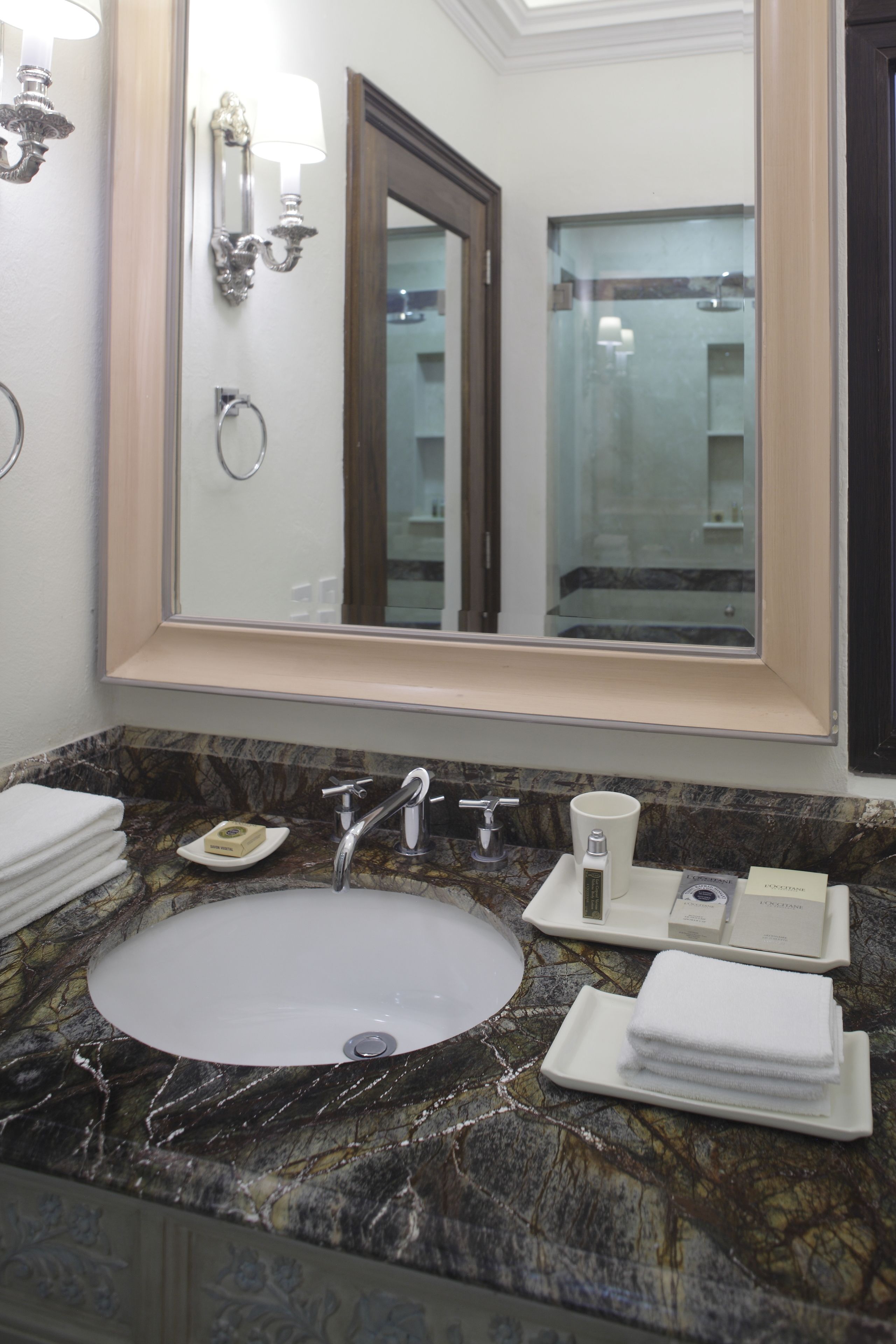 superior room, 1 king bed | bathroom | free toiletries, hair dryer, bathrobes, slippers