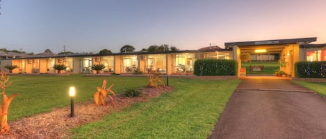 Front of property – evening/night