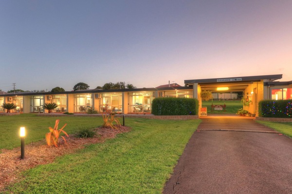 Front of property – evening/night
