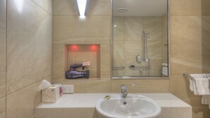 Luxury Room, Accessible, Mountain View | Bathroom sink - Atherton Motel (Atherton)