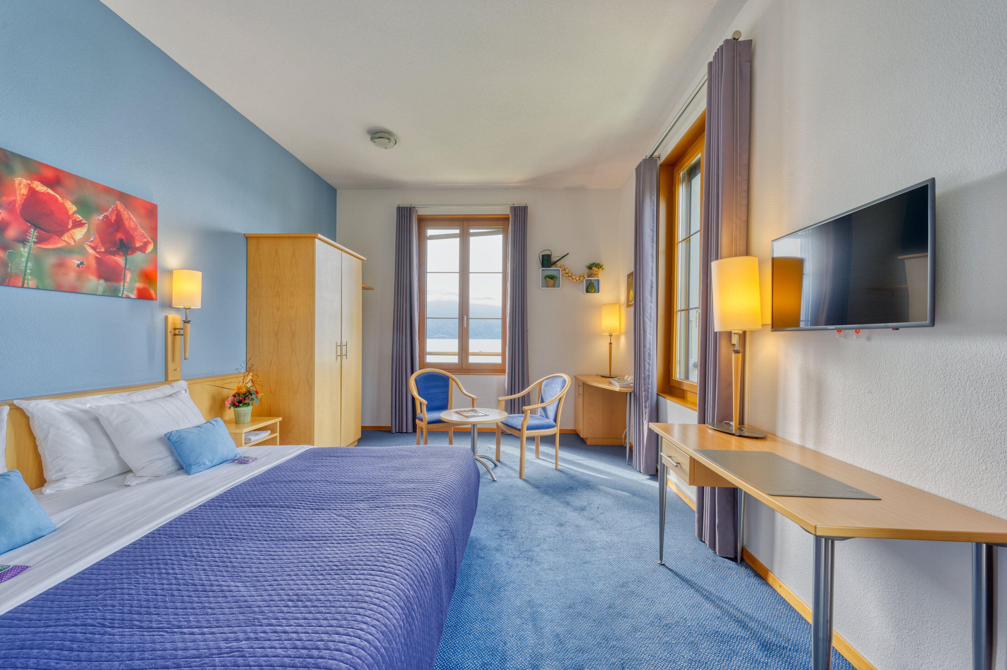 Chambre Supérieure Double ou avec lits jumeaux, vue lac