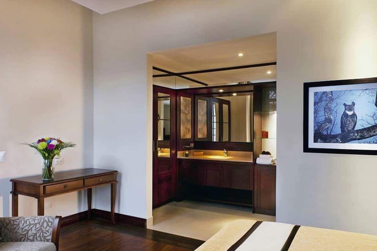 Deluxe-Suite, 1 Schlafzimmer, Stadtblick, Eckzimmer | 1 Schlafzimmer, hochwertige Bettwaren, Daunenbettdecken, Zimmersafe
