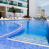 2 outdoor pools, pool umbrellas, sun loungers