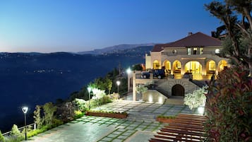 Outdoor wedding area