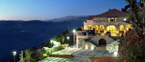 Outdoor wedding area