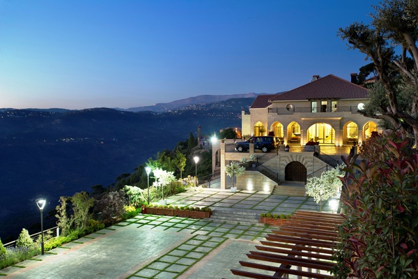 Outdoor wedding area