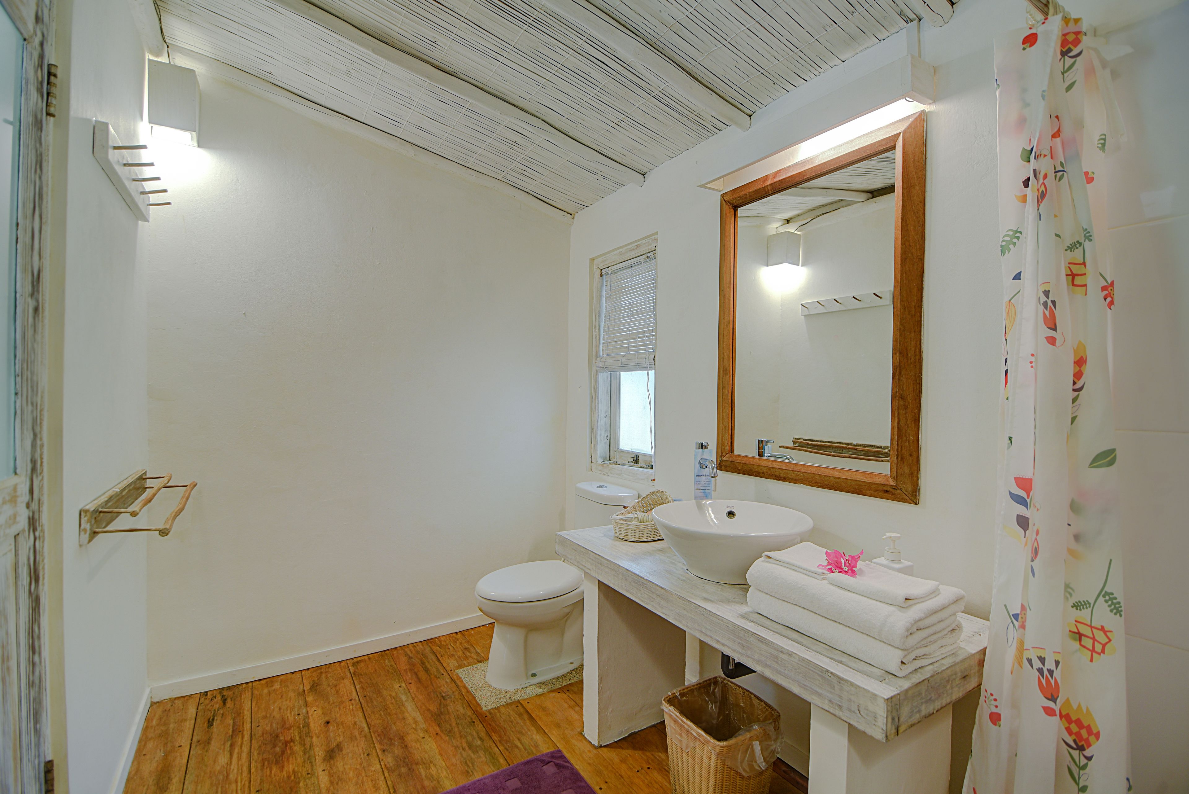 deluxe double room | bathroom | shower, free toiletries, hair dryer, towels