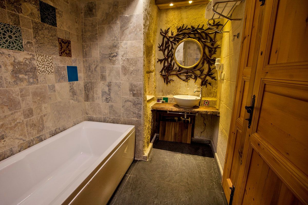 combined shower/bathtub, free toiletries, hair dryer, dressing gowns