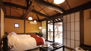 Japanese Twin Room, Hot Tub, Annex Building  (Adult Only) | Premium bedding, in-room safe, desk, free WiFi