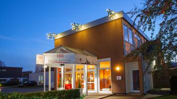 Front of property – evening/night