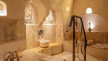 ROMAN KING SUITE with TURKISH HAMAM | Bathroom | Free toiletries, hair dryer, bathrobes, slippers