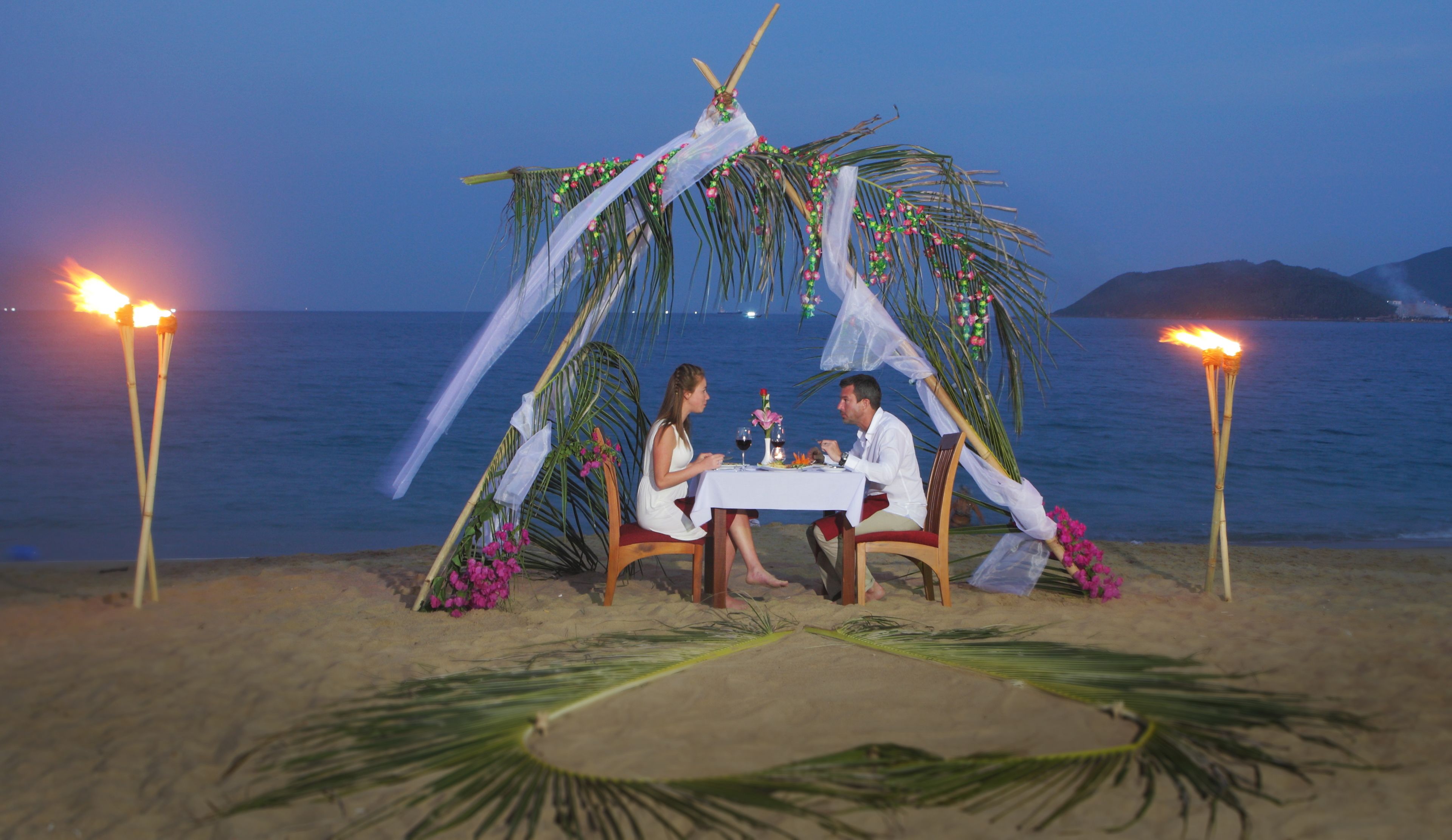 outdoor wedding area