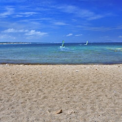 On the beach