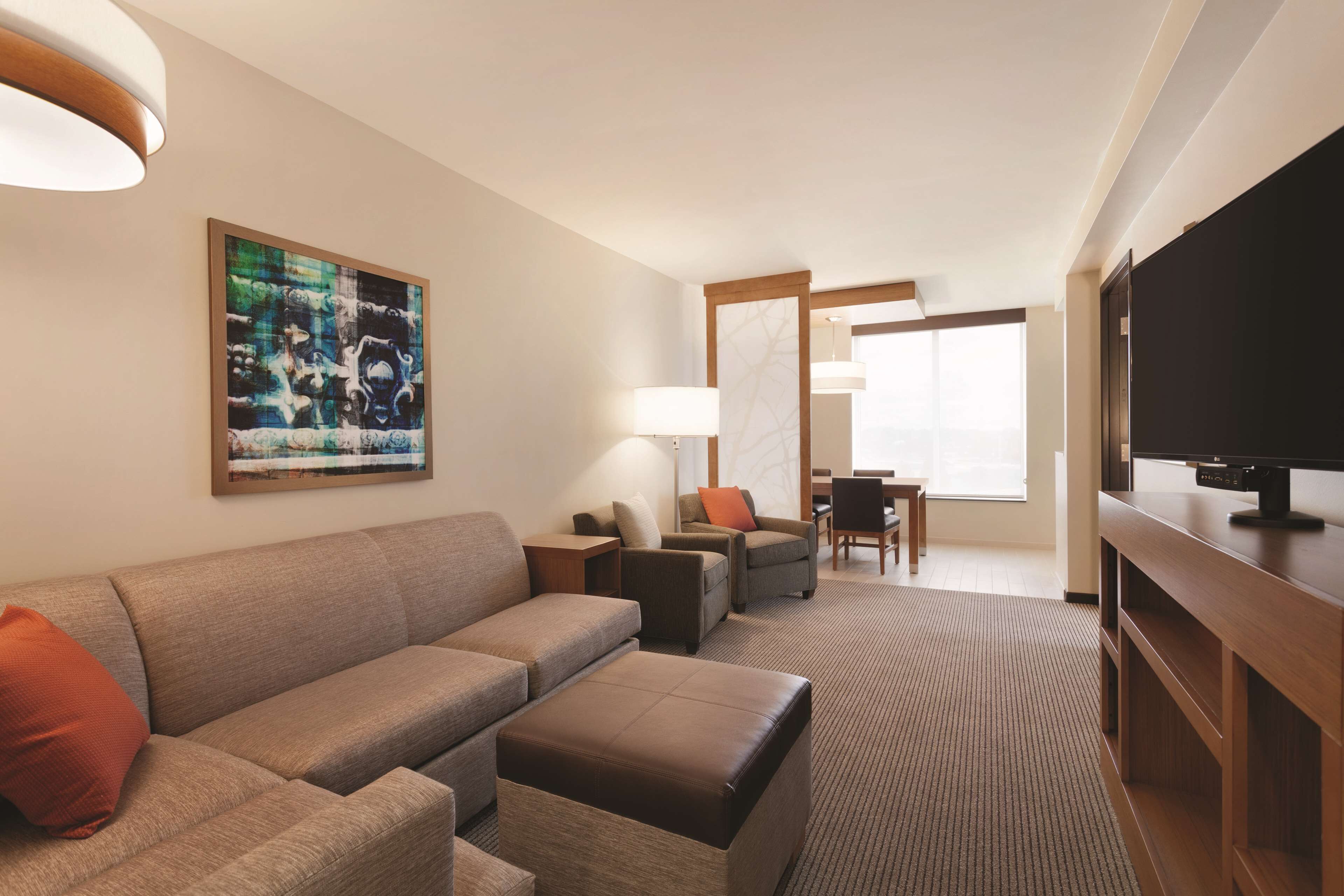 1 bedroom, desk, blackout curtains, soundproofing