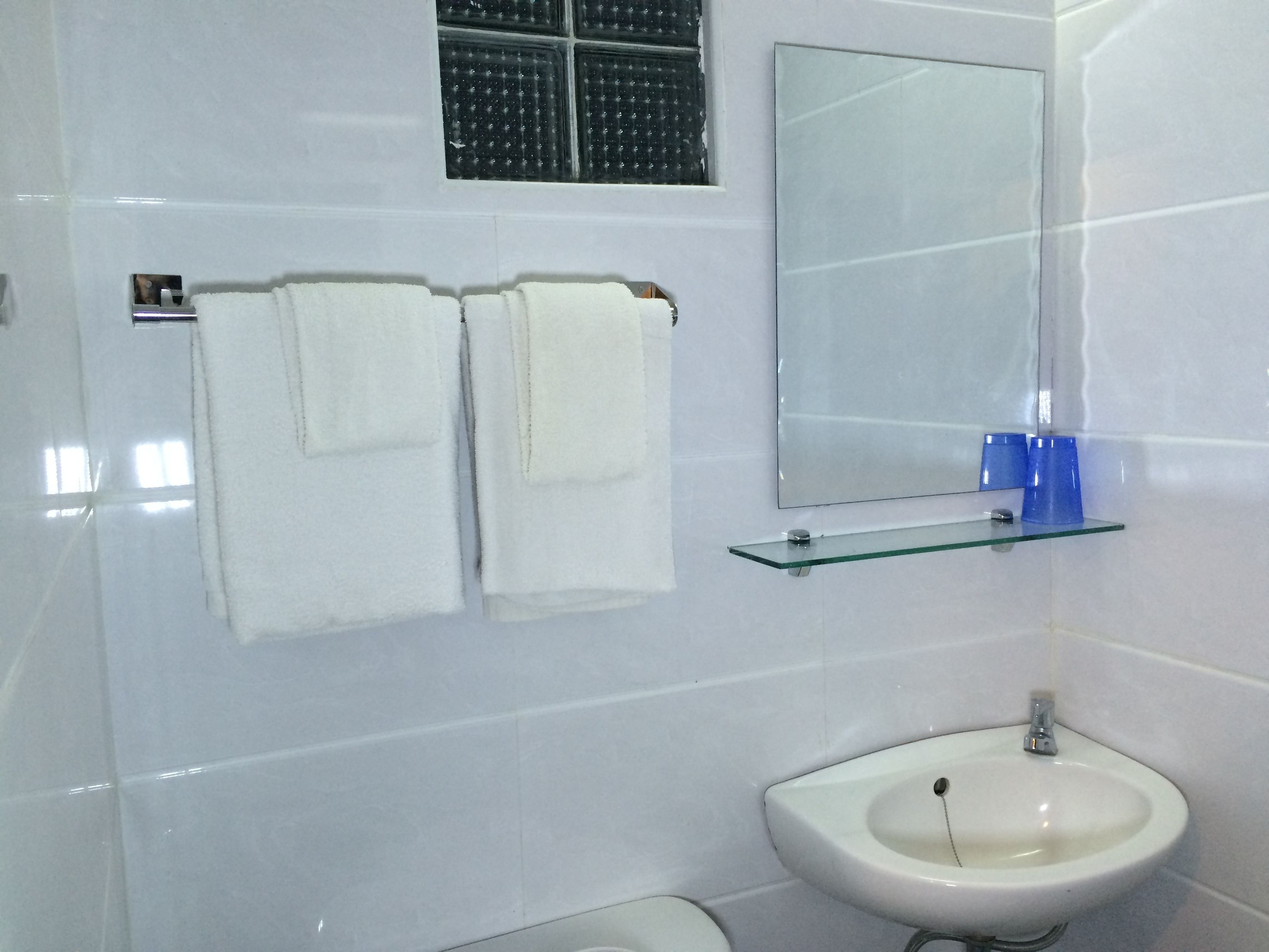 shower, free toiletries, hair dryer, slippers