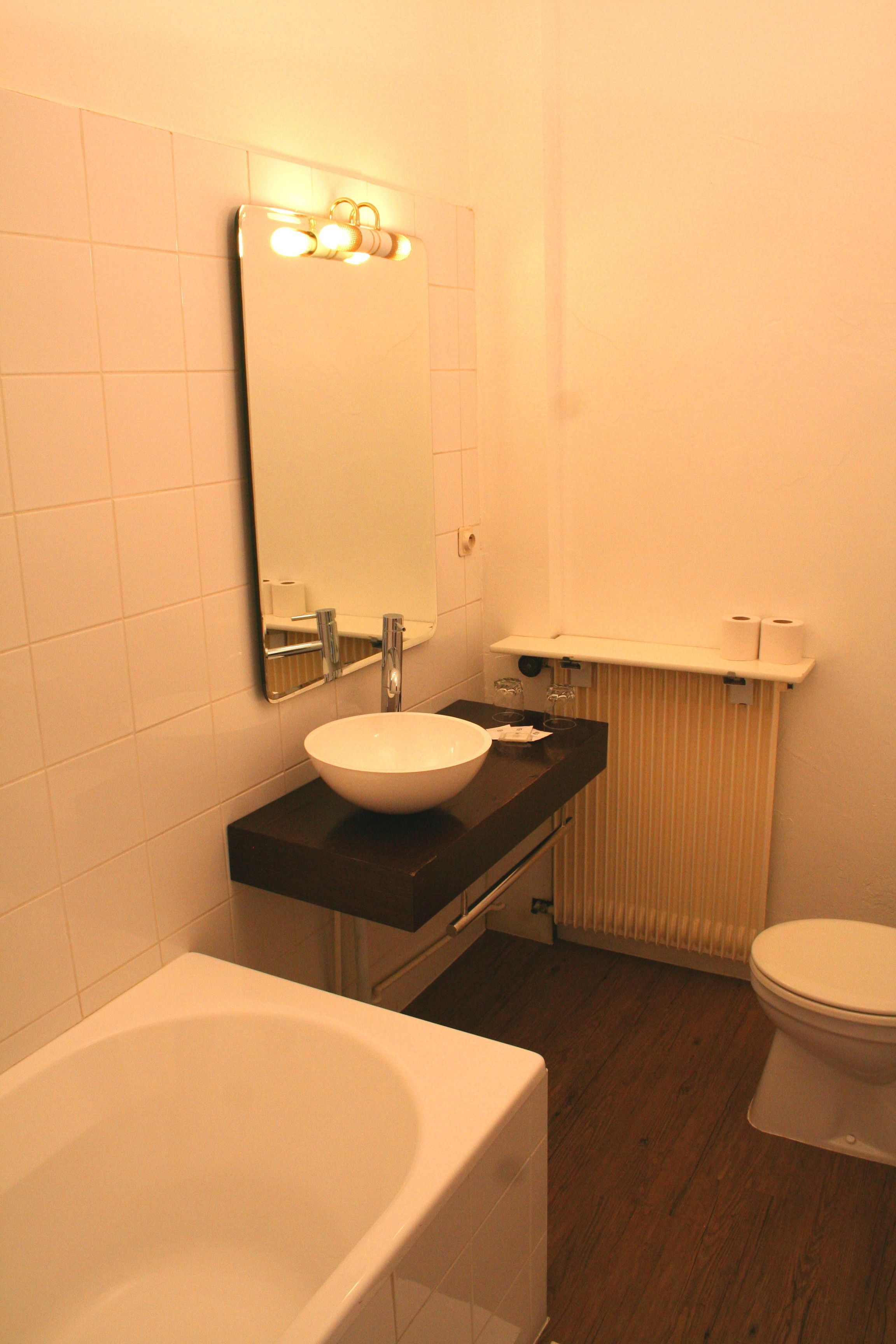 free toiletries, hair dryer, towels, shampoo