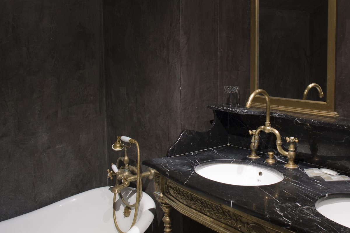 free toiletries, hair dryer, towels, shampoo