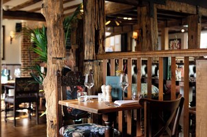 Lunch and dinner served, local cuisine