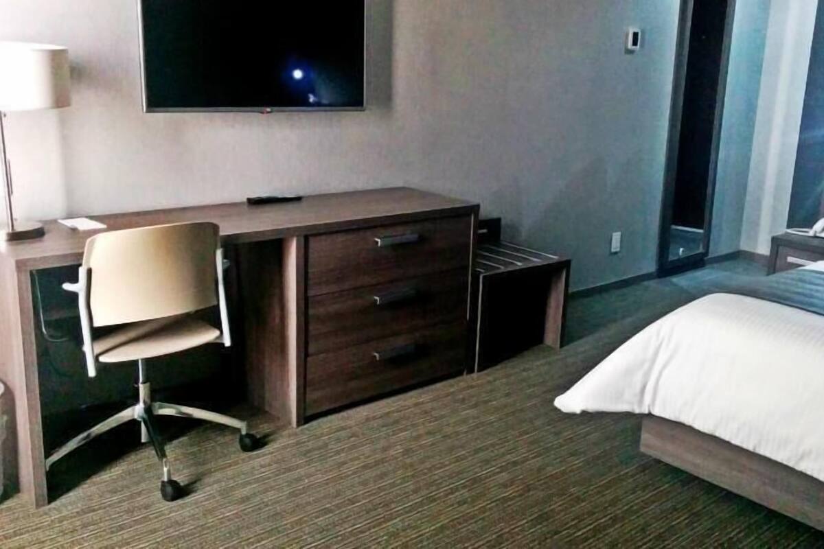 In-room safe, desk, blackout curtains, soundproofing