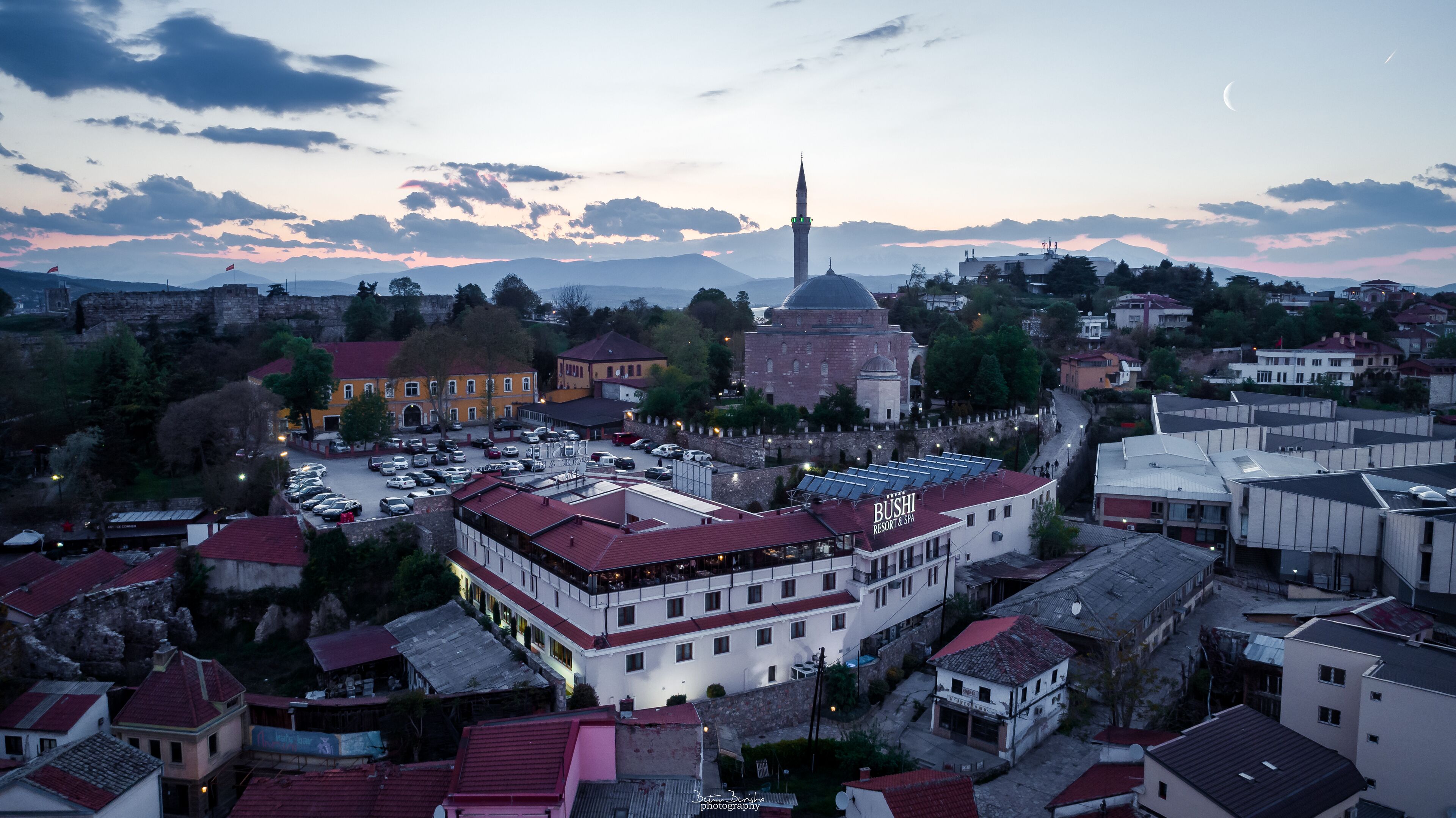 Overnatningsstedets facade