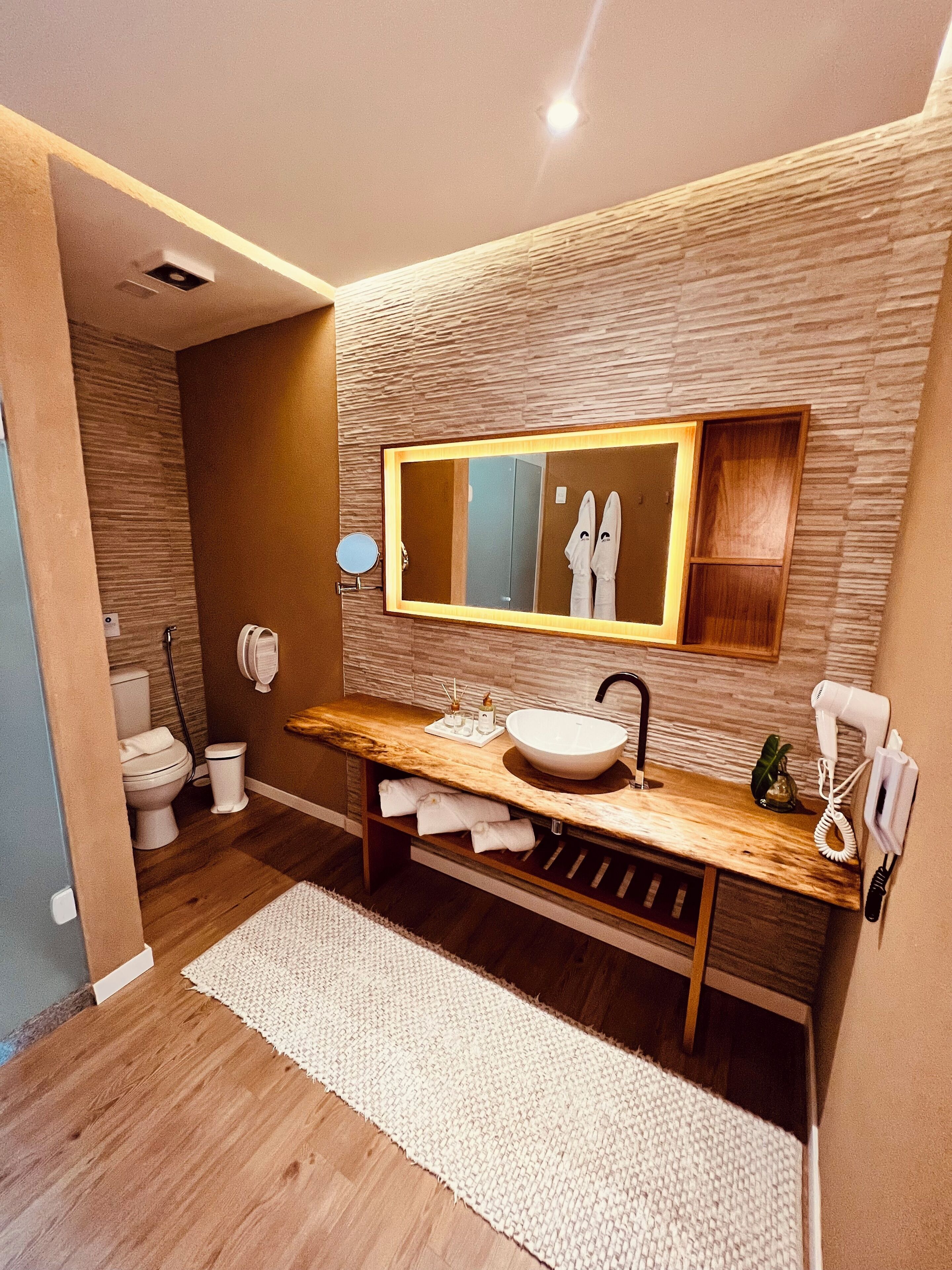 villa spa master | bathroom | shower, designer toiletries, hair dryer, towels