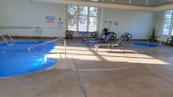 Indoor pool, seasonal outdoor pool