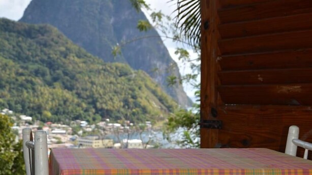 View from property - Uptown Guest House (Soufrière)