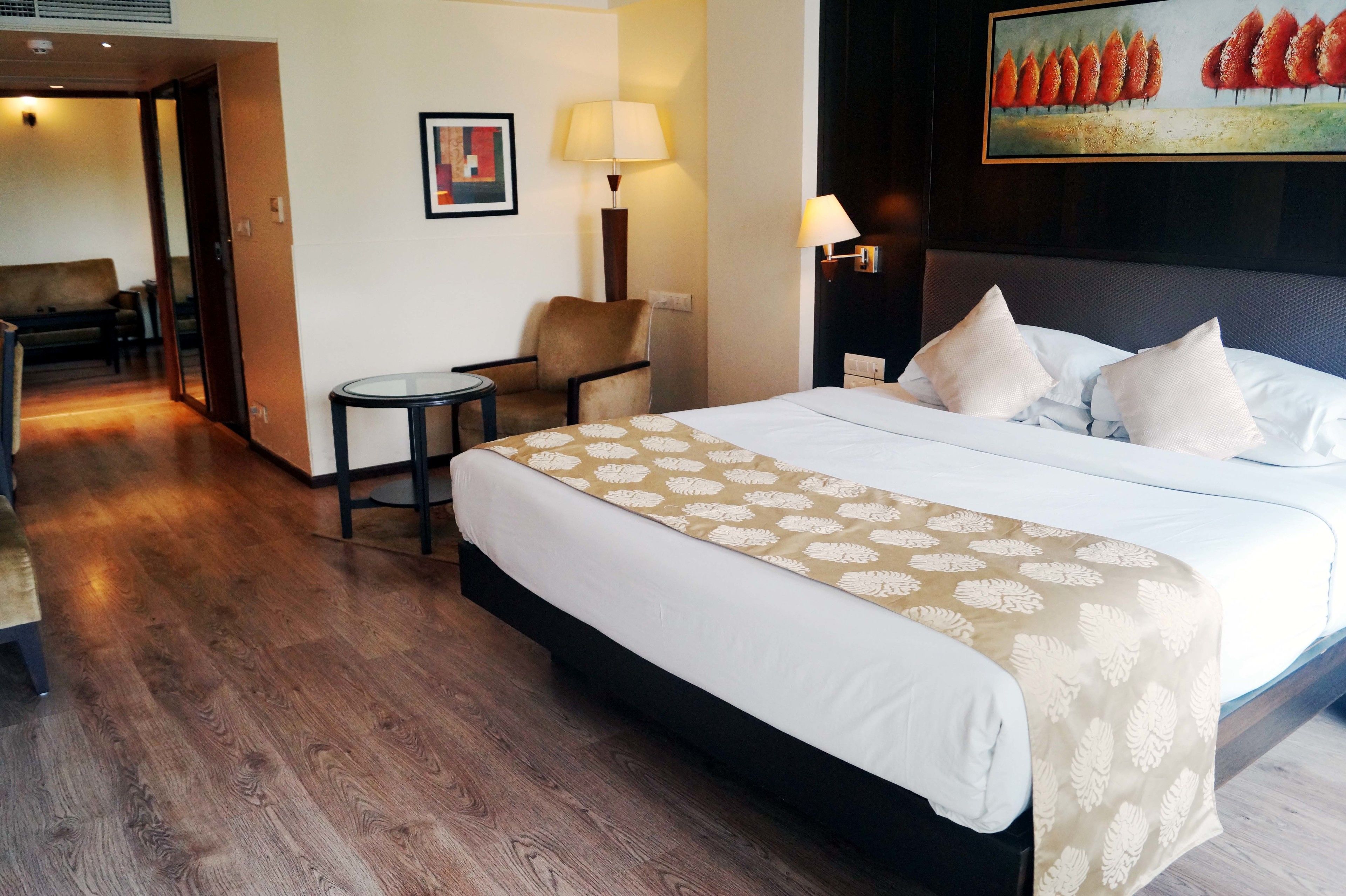 In-room safe, desk, laptop workspace, blackout curtains