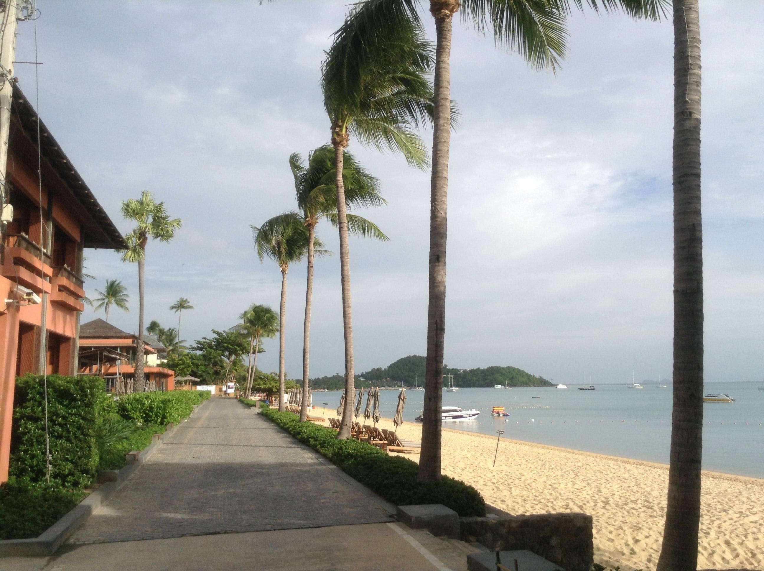 Blick von der Unterkunft