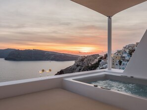 蜜月套房, 熱水浴缸, 海景 (Outdoor Hot Tub) | 露台/庭院