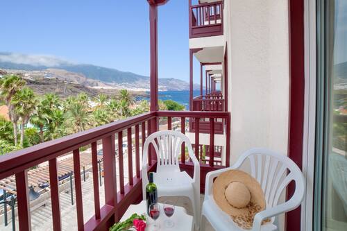 Blick vom Balkon
