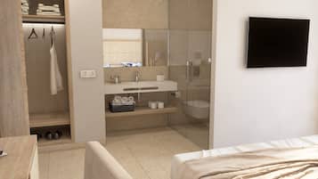 豪華雙人房, 陽台 | 浴室 | 淋浴/浴缸二合一、吹風機、毛巾