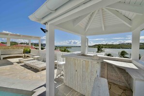 Terrace/patio - Idolem Residence, Vacation Home (Orient Bay)