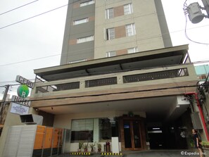 Façana frontal de l'allotjament