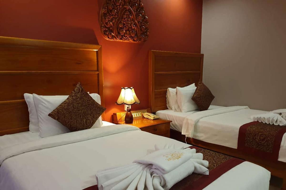1 bilik tidur, peralatan tempat tidur premium, gebar bulu kapas 